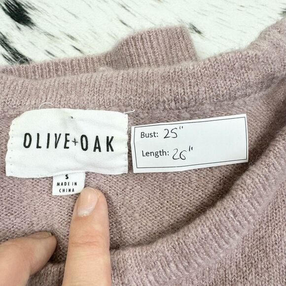 Olive & Oak Mauve Crew Neck Sweater - Picture 5 of 5